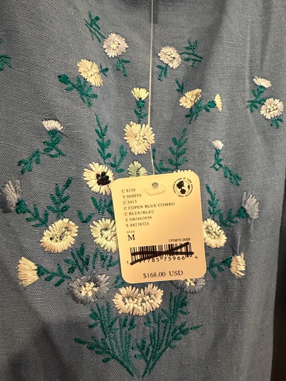 Free people Embroidered Cap-Sleeve Mini Dress - Picture 4 of 6